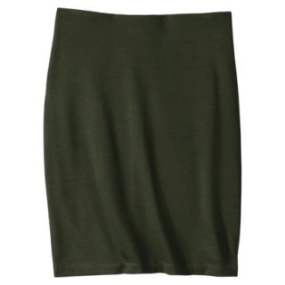 Mossimo Womens Ponte Pencil Skirt   Green XL