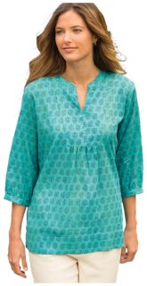 Clip dot Block print Tunic