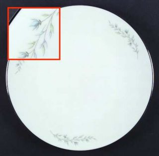 Noritake Tilford Dinner Plate, Fine China Dinnerware   Blue Flowers And Green Le