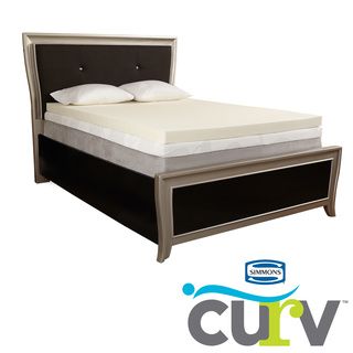 Simmons Curv 2 inch Memory Foam Mattress Toppers