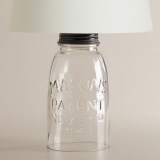 Mason Jar Accent Lamp Base   World Market