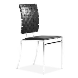 Criss Cross Black Dining Chair (set Of 4)