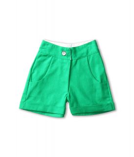 fiveloaves twofish Linen Shorts Girls Shorts (Green)