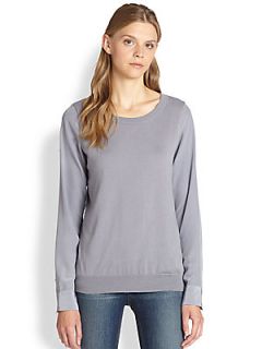 Joie Kelsea Silk Sleeve Sweater   Mercury