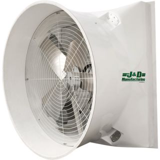 J&D Sales Exhaust Fan with Cone  72 Inch, 56,900 CFM, 230/460V, Model