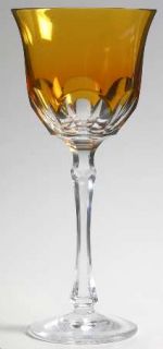 Varga Simplicity Amber Grand Goblet   Amber Paneled Bowl