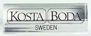 Kosta Boda Advertising Signs Sign 1 Lucite   Advertising Signs