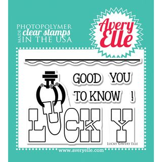 Avery Elle Clear Stamp Set 4x3 lucky