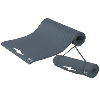 Pure Fitness Charcoal Grey Deluxe Fitness Mat