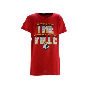 Louisville Cardinals NCAA The Ville With Card Head Aztec T Shirt