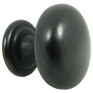Stone Mill Hardware Antique Black Caroline Cabinet Knob (case Of 10) (ZincHardware finish Antique black Dimensions 1.25 inches long x 1.125 inch deepRound cabinet knob with a tiered baseCase of 10Includes installation screwModel number CP82980 BA K10)