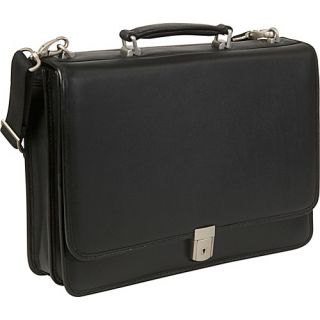 Bucktown Leather 17 Laptop Case   Black