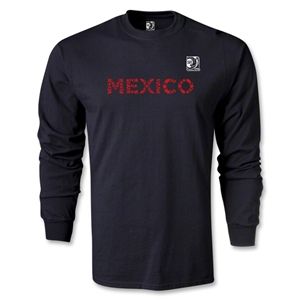 Euro 2012   FIFA Confederations Cup 2013 Mexico LS T Shirt (Black)