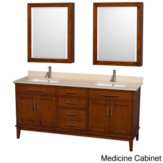 Hatton 72 inch Light Chestnut Double Vanity