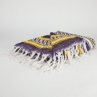 Bright Stripe Serapa Blanket Purple/Black One Size For Men 227450765