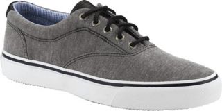 Mens Sperry Top Sider Striper CVO Chambray   Black Chambray Lace Up Shoes