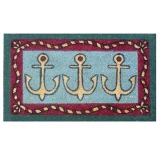 Anchors Away coir With Vinyl Backing Doormat (17 X 29)