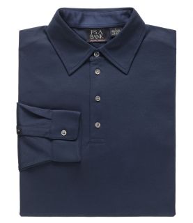 Signature Long Sleeve Cotton Polo by JoS. A. Bank Mens Dress Shirt