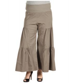 XCVI Plus Size Plus Size Side Tier Palazzo Womens Casual Pants (Gray)