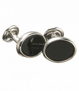 Onyx Oval Classic Cufflinks JoS. A. Bank