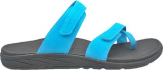 Womens New Balance Revitalign Refresh Slide   Black/Blue Sandals