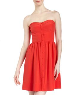 Perfect Strapless Dress, Red