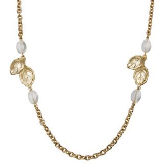 Womens Short Clear Rhinestone Necklace   Silver