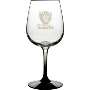 Oakland Raiders Boelter Brands Satin Etch Wine Glass