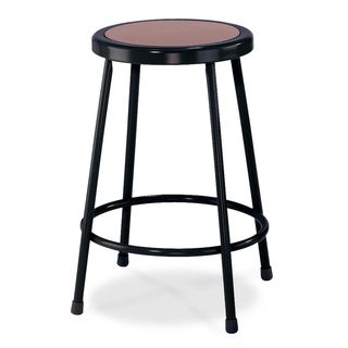 National Public Seating Round Black Hardboard Seat Stool (BlackSeat dimensions 14 inch diameterMasonite board recessed into the pan with 8 rivets will not chip or crack7/8 inch 18 gauge steel tubingFoot ring welded to each leg by four contact points at e
