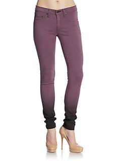 Ombre Legging Skinny Jeans   Eggplant Ombre