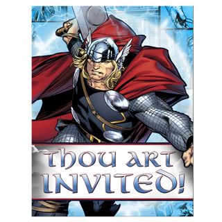 Thor The Mighty Avenger Invitations