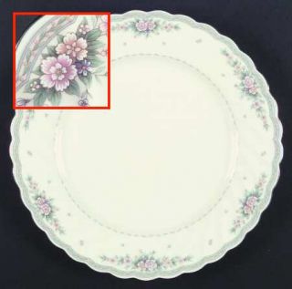 Noritake Knottinghill Dinner Plate, Fine China Dinnerware   Pink&Peach Floral,Sw