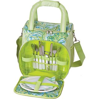 Bailey Picnic Tote   Green Paisley