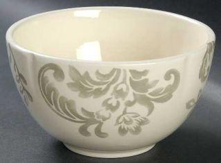 Better Homes and Gardens Floral Damask Birch Grey Soup/Cereal Bowl, Fine China D
