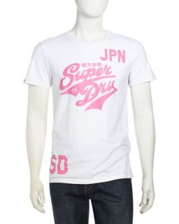 Logo Jersey Tee, Optic/Pink