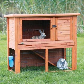 Trixie Natura Rabbit Hutch with Enclosure Multicolor   62302, Large