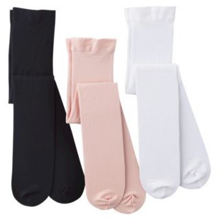 Cherokee Infant Toddler Girls 3 Pack Tights   Pink/Black/White 4T/5T