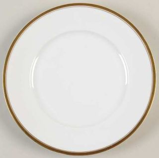 Silesia Sil29 Dinner Plate, Fine China Dinnerware   White, Thin Gold Line, Wide