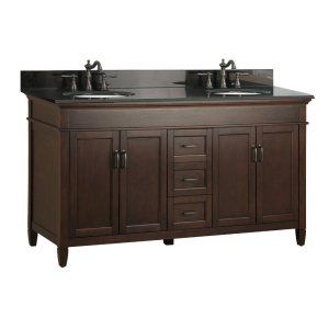 Foremost ASGABK6122D Ashburn 61 Vanity with Double Bowls & Granite Top