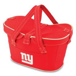 Picnic Time New York Giants Mercado Cooler Basket (RedDimensions 17 inches long x 9.75 inches wide x 10 inches highWater resistant linerFully removable double sided lidExterior front pocket )
