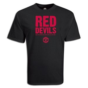 Euro 2012   Manchester United Red Devils Soccer T Shirt (Black)