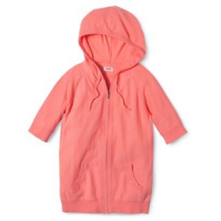 Mossimo Supply Co. Juniors Zip Hoodie Sweater   Moxie Peach XL(15 17)