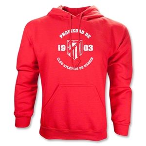 hidden Atletico Madrid Distressed Property Hoody (Red)