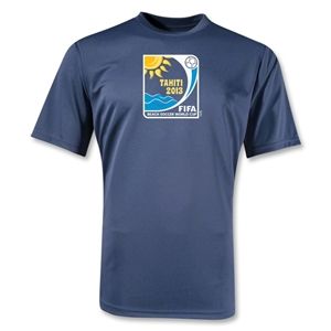 FIFA Beach World Cup 2013 Performance Emblem T Shirt (Navy)