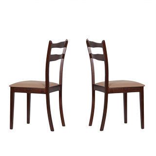 Warehouse Of Tiffany Callan Latte Dining Chairs (set Of 2) (LatteSeat height 18 inchesChair dimension 34.5 inches high x 17 inches wide x 17 inches depthAssembly required )