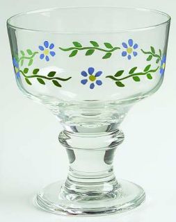 Pfaltzgraff Cloverhill Floral 10 Oz Glassware Sherbet, Fine China Dinnerware   B