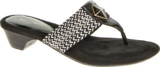 Womens Soft Style Ettie   Black/White Woven Casual Shoes