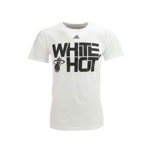 Miami Heat adidas NBA White Hot T Shirt