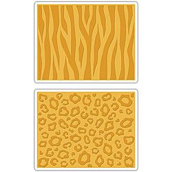 Sizzix Textured Impressions Animal Print Cheetah/ Tiger Embossing Folders (pack Of 2)