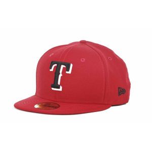 Texas Rangers New Era MLB Red BW 59FIFTY Cap